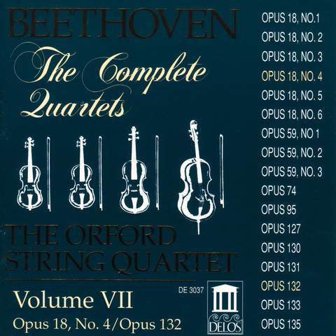 Beethoven: The Complete Quartets Vol. 7